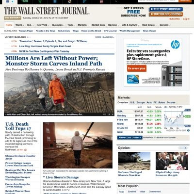 US newspapers gain online, but print lags