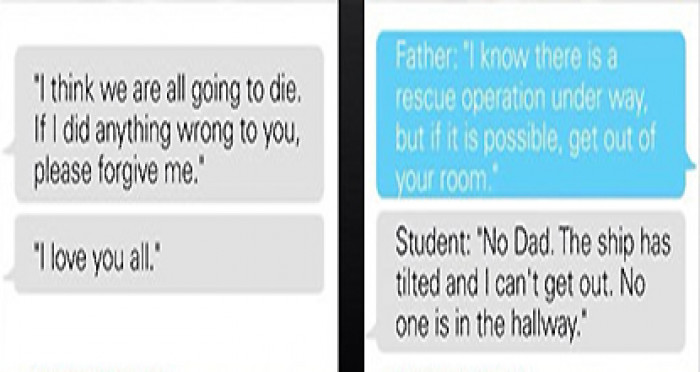 Trapped Message Bangkok Post - Trapped ferry passengers text families