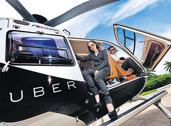 Bangkok Post - Uber offers free helicopter rides in city