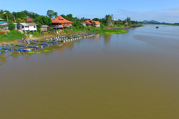 Water level in Chao Phraya Dam rises a little