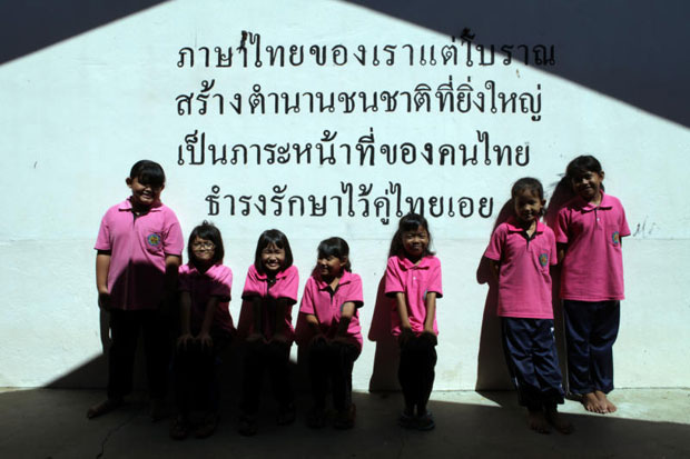 Young Siamese Malaysians attend Thai language and Buddhism classes at Wat Phikulthong in Kelantan state, home to 13,000 residents with Thai heritage. (Photos by Jetjaras Na Ranong)