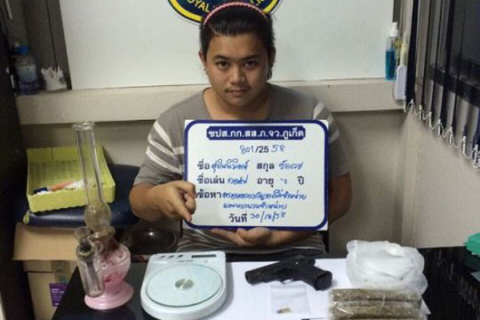Bangkok Post - Phuket police seize 11kg marijuana, gun in drug arrest