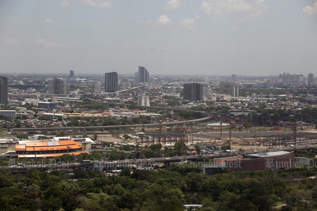 ฺฺBang Sue is being developed as an interchange station for two lines of underground rail services. (Bangkok Post file photo)