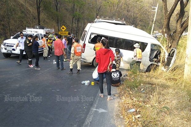 Van-fuel truck crash kills two