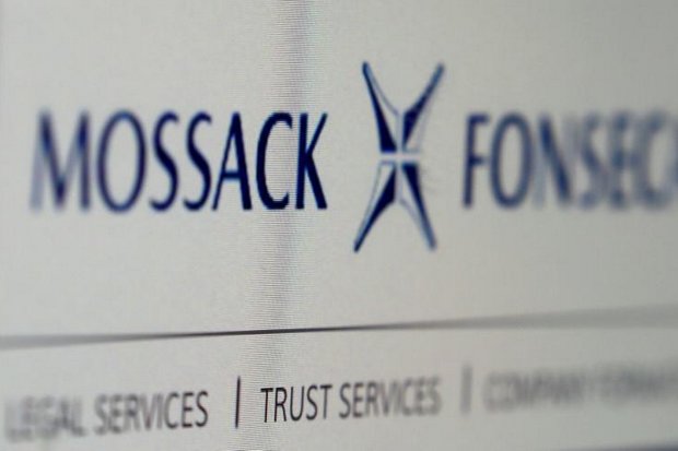 The website of the Mossack Fonseca law firm, on Monday. (Reuters photo)