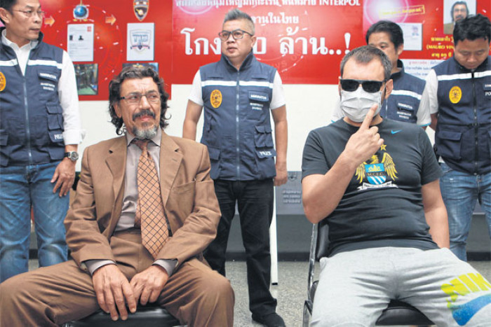 Bangkok Post - Foreigner pair nabbed on Interpol fraud charges