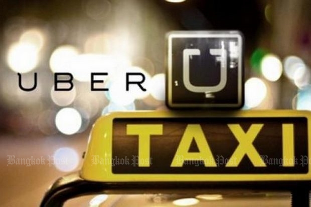 Uber has encountered red tape at almost every turn, as it tries to establish both auto and motorcycle services in Bangkok. (File photo)