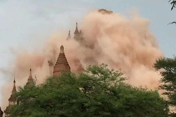 Myanmar earthquake damages famed Bagan temples