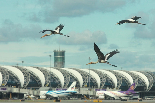 Suvarnabhumi airport is among the six airports with level-3 security measures. (Bangkok Post file photo)