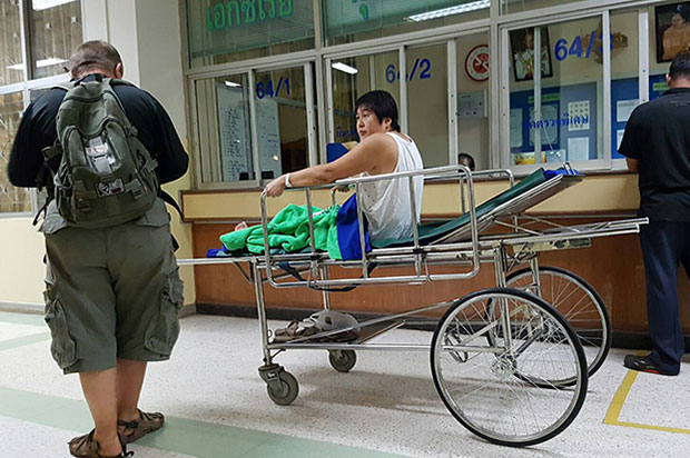 Croc-bitten woman to recover in Bangkok