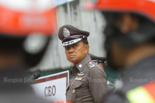 The story told by Metropolitan Police Bureau chief Sanit Mahathavorn that ThaiBev paid him 50,000 baht a month has collapsed, raising the issue of where the money comes from. (Bangkok Post file photo)