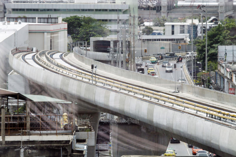 The MRT line extension from Bang Sue to Tao Poon station will connect directly with the Purple LIne from Aug 11. (Photo by Pornprom Satrabhaya)