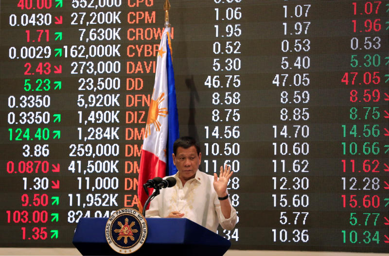 Bangkok Post Philippine stocks fall, other SE Asia markets end higher