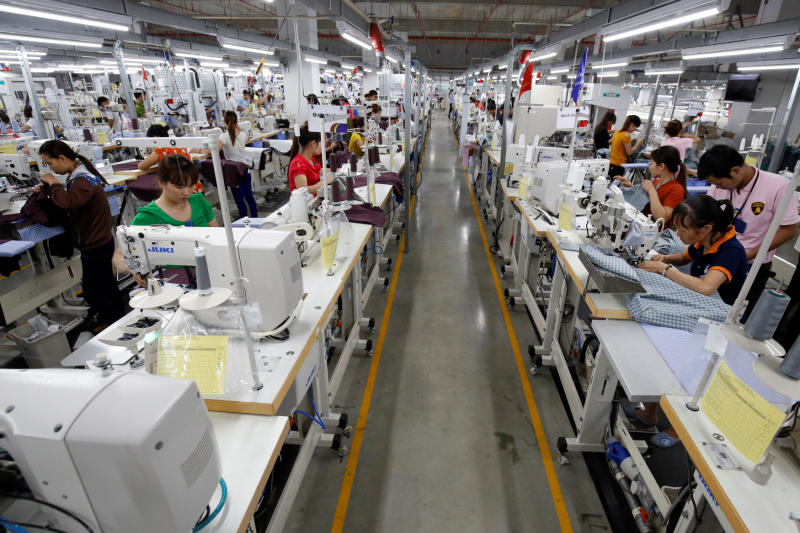 Labourers work at TAL garment factory in Vinh Phuc province, Vietnam, on May 23, 2017. The country received an estimated US$10.3 billion in foreign direct investment inflows this year. (Reuters photo)