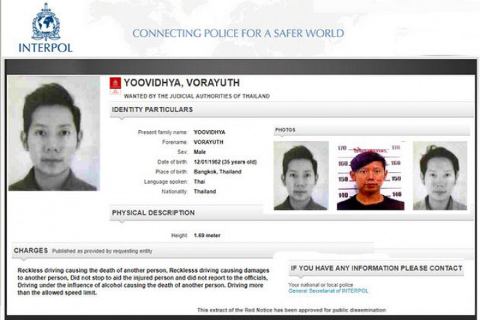 Interpol posts fugitive Red Bull scion 'wanted' notice