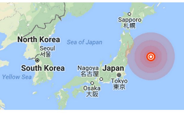 6.1 quake reported off Japan's east coast