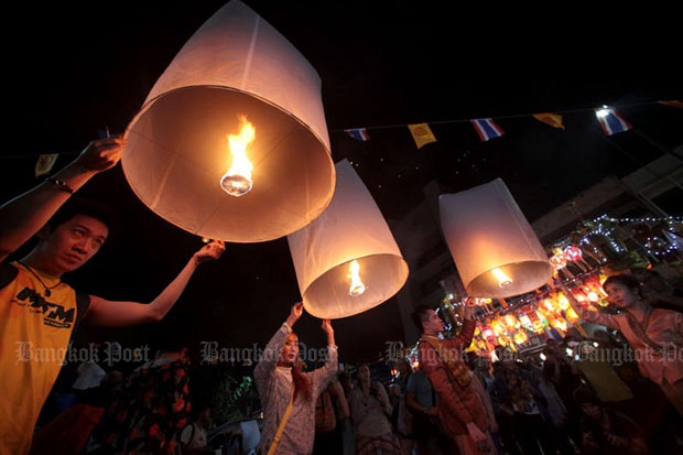 78 Chiang Mai flights cancelled for sky lantern festival