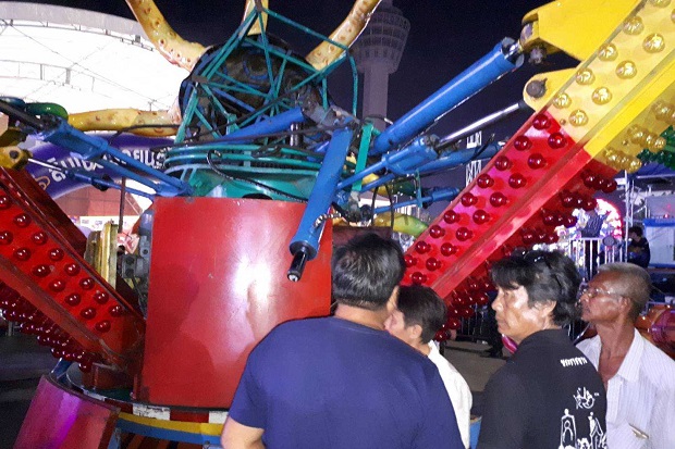 15 injured in Samut Prakan fair ride collapse