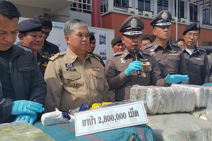 Bangkok Post - 2.8m speed pills worth over B900m seized in Nan