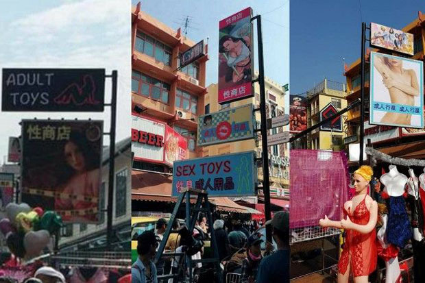 Bangkok Post Sex toy scene film shoot on Khao San halted