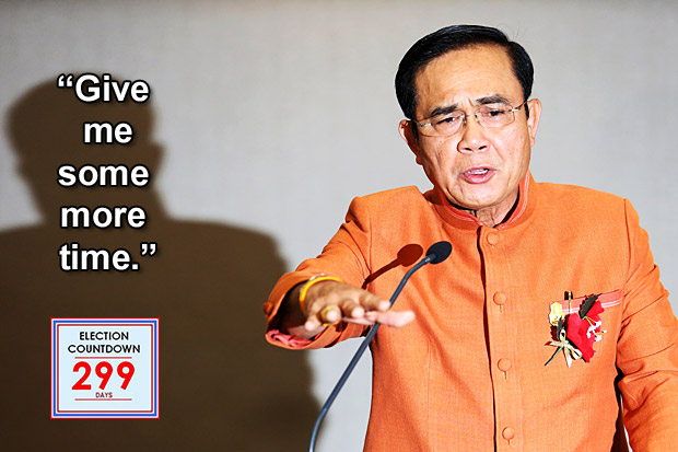 Prayut appeals for more time at the helm