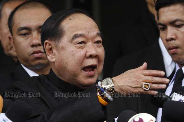 Prawit insists it's not time to go yet