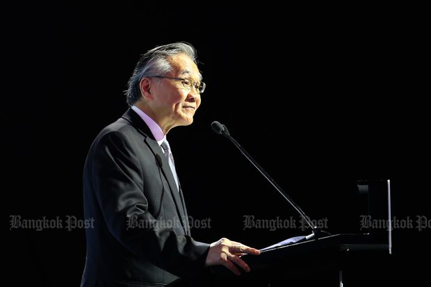 Foreign Minister Don Pramudwinai speaks at a seminar in Bangkok last November. (Bangkok Post file photo)