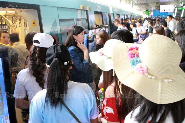 As trains stop again, BTS blames radio interference with new signal system