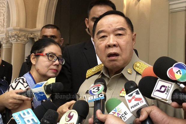 Prawit sees, hears no evil over ex-MP poaching claims