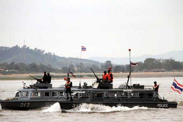 The bust was made by the Mekong Riverine Unit, a joint task force that operates on and near the river, on the Thailand side. (File photo)