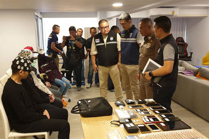 Bangkok Post - Koreans held in Pattaya online gambling raid