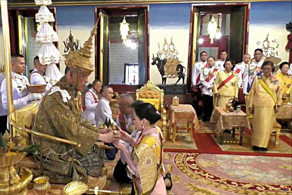 May 5: His Majesty the King was officially been crowned the king of Thailand during the coronation ceremonies and Queen Suthida was later declared Her Majesty the Queen. — Public Relations Department