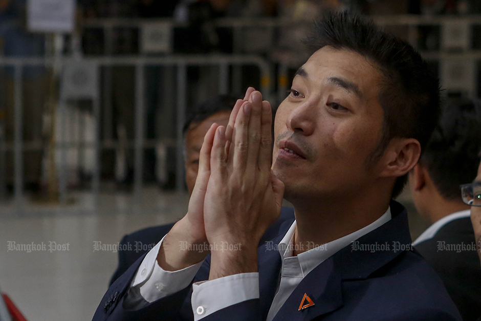 Nov 20: Future Forward Party leader Thanathorn Jungroongruangkit was disqualified as an MP by the Constitutional Court because he held shares of V-Luck Media Co when applying to become an MP. — Pattarapong Chatpattarasill