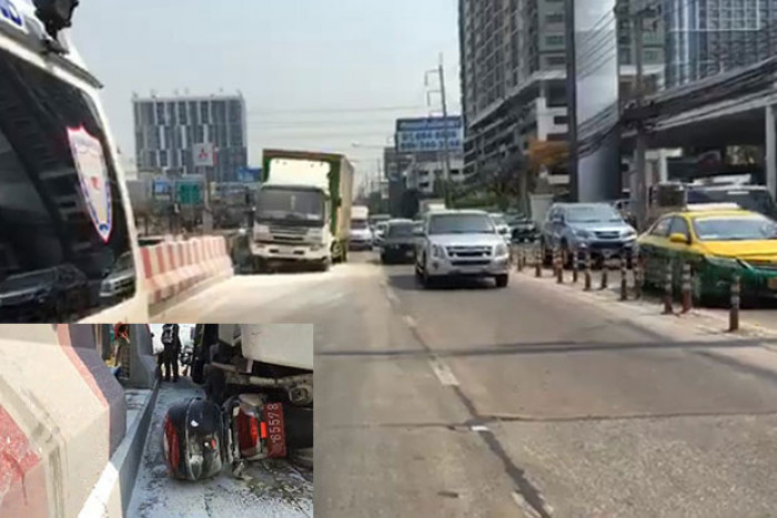 Bangkok Post - Fleeing truck driver crashes into eight other vehicles