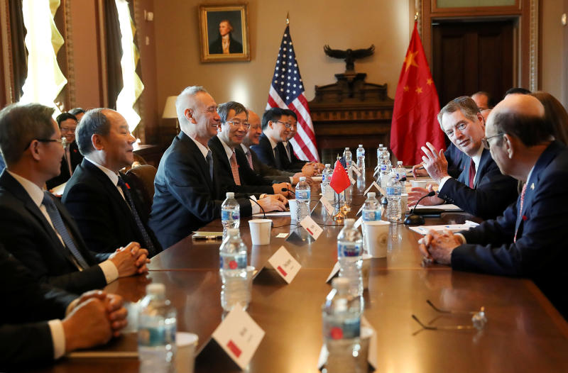 Trump: US-China trade talks 'going well'