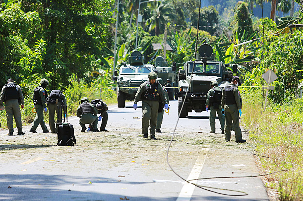 Four bombs exploded in Satun province. (Bangkok Post file photo)