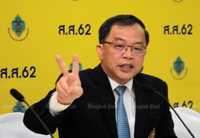 Deputy secretary-general Krit Urwongse defends the election results. (Bangkok Post file photo)