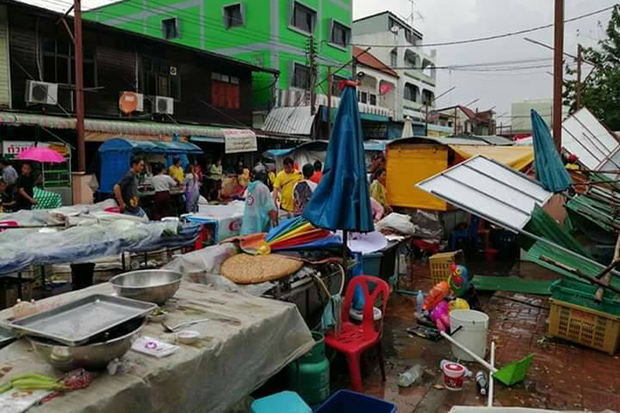 Fierce winds, rain, hail cause damage in 2 provinces