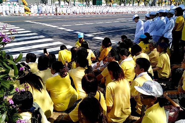 People throng areas around Grand Palace for coronation