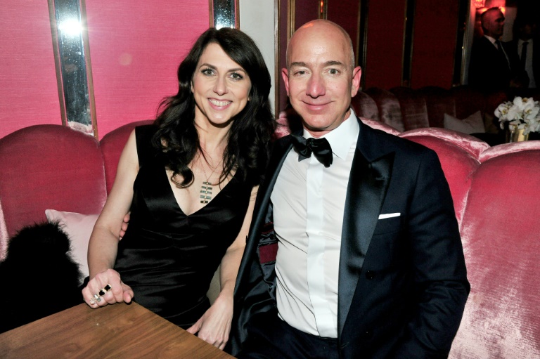 Amazon CEO Jeff Bezos and wife MacKenzie Bezos, pictured here in February 2017, finalized their divorce at $38 billion Amazon CEO Jeff Bezos and wife MacKenzie Bezos, pictured here in February 2017, finalized their divorce at $38 billion