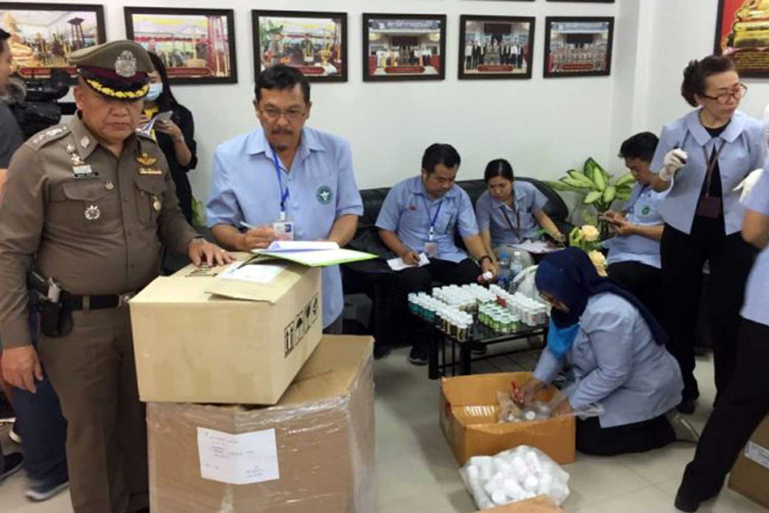 Raids net huge quantity of illegal diet pills