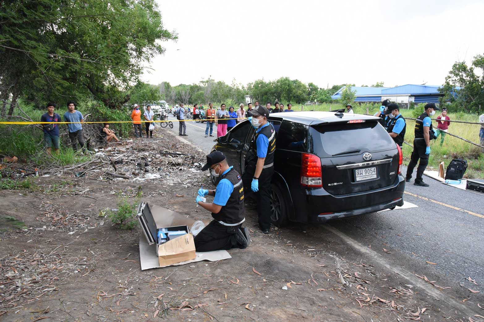 Three family members found dead, stove inside car