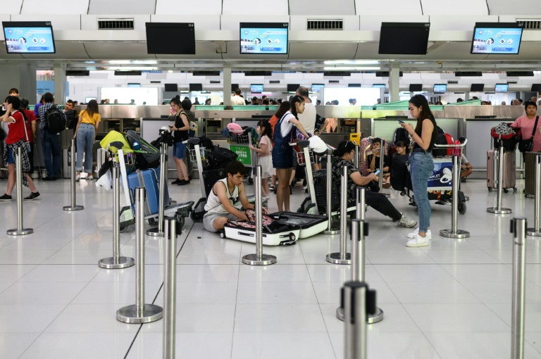 The airport protest is the latest escalation in a 10-week political crisis that has gripped Hong Kong The airport protest is the latest escalation in a 10-week political crisis that has gripped Hong Kong