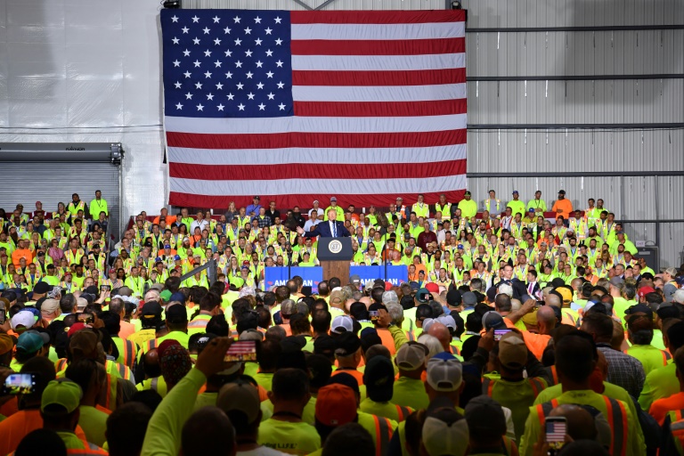 US President Donald Trump tells workers building a new Shell petrochemical facility that America is now the world's top energy producer - and that plastic is fantastic. US President Donald Trump tells workers building a new Shell petrochemical facility that America is now the world's top energy producer - and that plastic is fantastic.