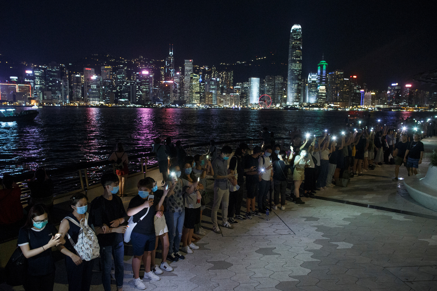 'Human chain' a tune-up for weekend rallies in HK