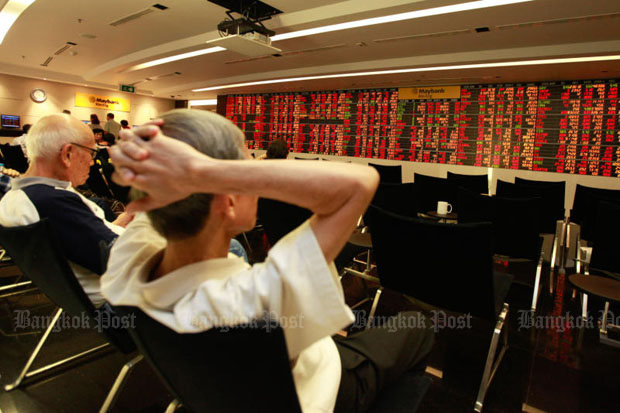 Escalating row hits Asian bourses