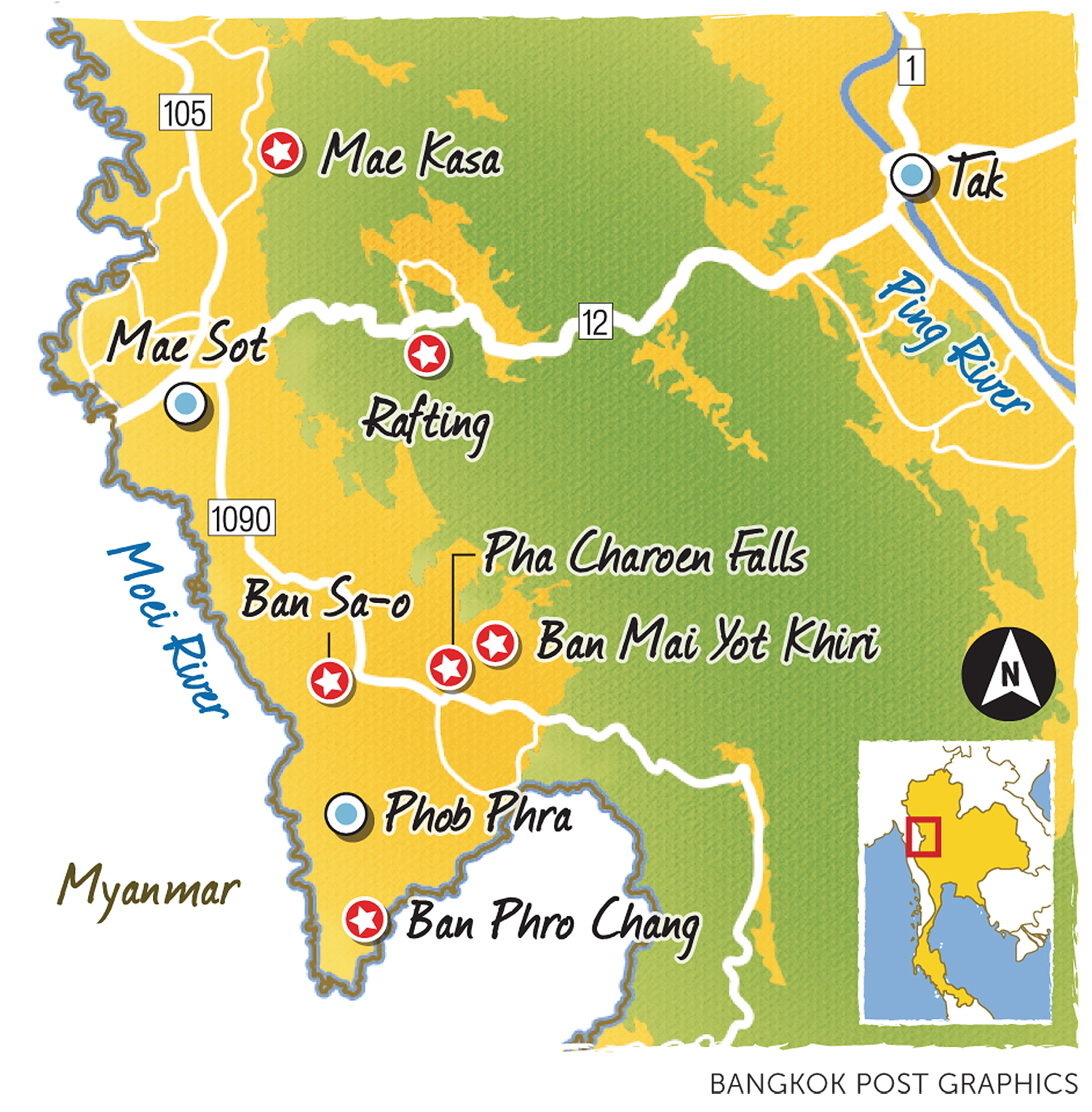 Mae Sot Thailand Map No Longer Places To Just Pass By