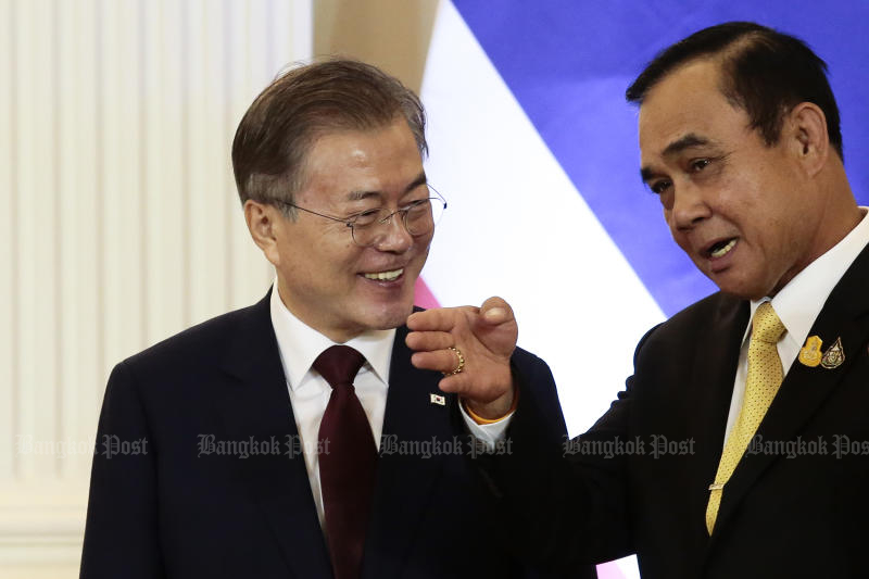 Thailand, South Korea leaders promise closer partnership