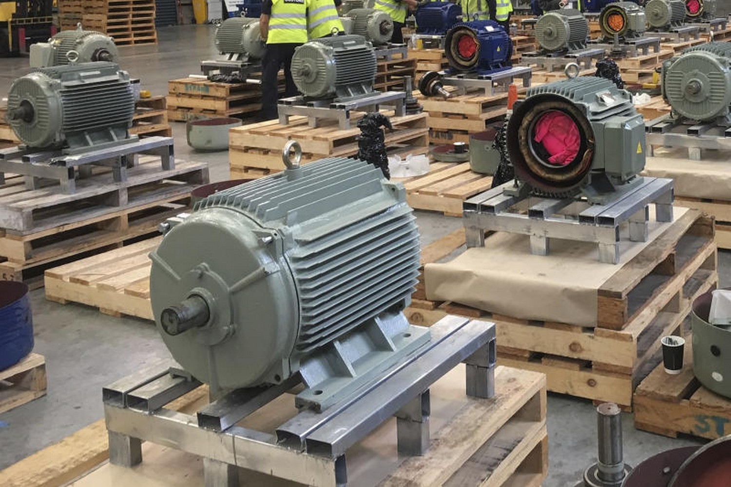 New Zealand Customs found 469 kilogrammes of methamphetaine concealed inside these electric motors imported from Thailand. Valued at US$153 million, it is the largest ever seizure of meth at New Zealand's border. (Photo: NZ Customs/AP)