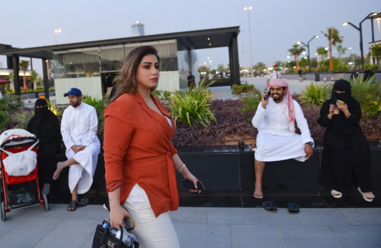 Mashael al-Jaloud, 33, has stopped wearing the all-covering abaya, except at work. Mashael al-Jaloud, 33, has stopped wearing the all-covering abaya, except at work.